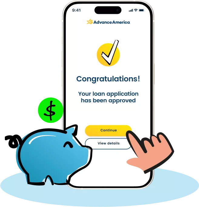 Piggy bank and mobile device